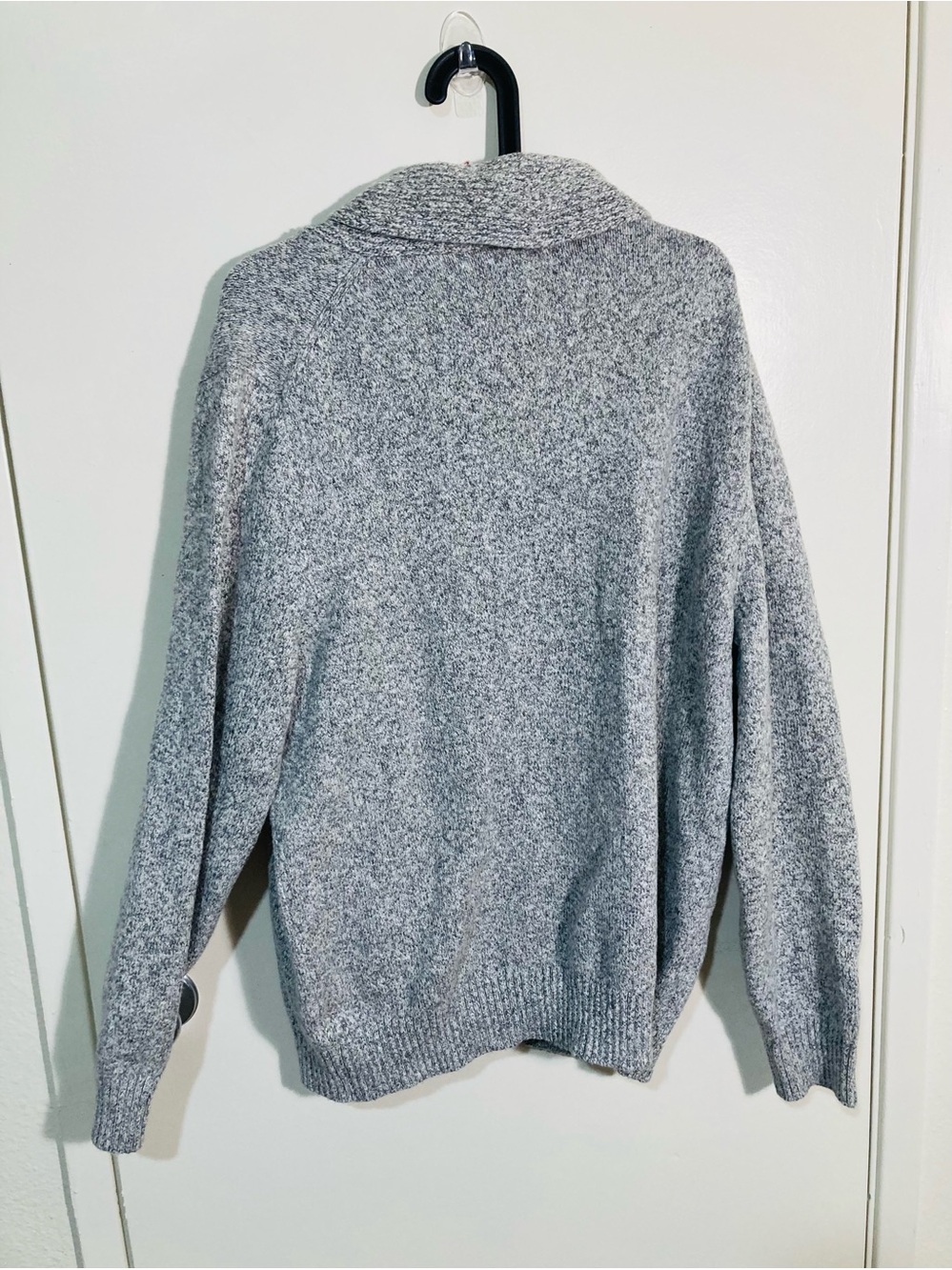 NWT Goodfellow & Co size XL Gray Shawl-Collar V-Neck Sweater - Picture 2 of 5
